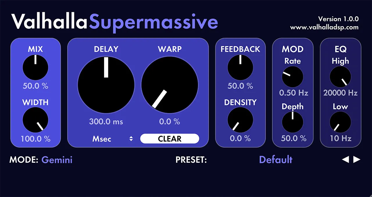 Valhalla Supermassive interface